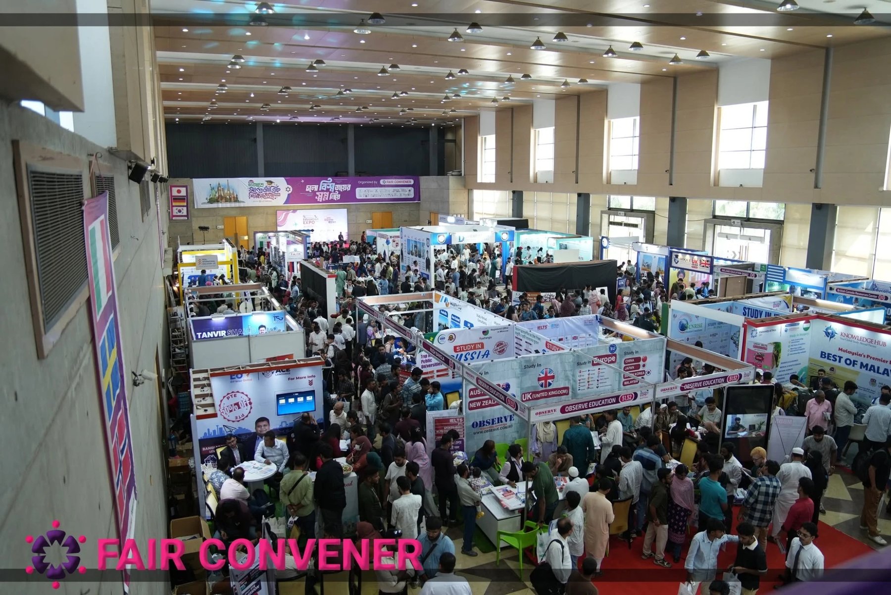 Inside the expo at ICCB