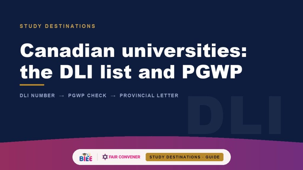Canadian universities — DLI list and PGWP eligibility