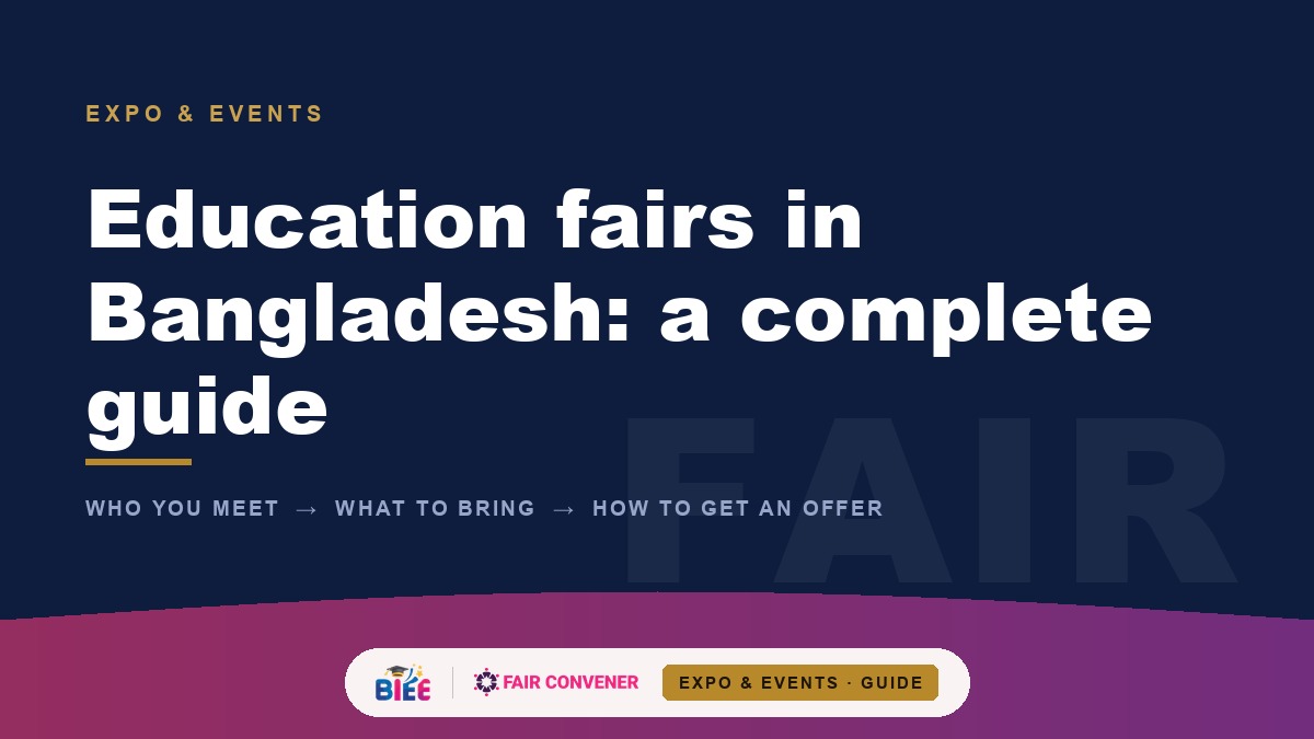 Education fairs in Bangladesh — a complete guide for students