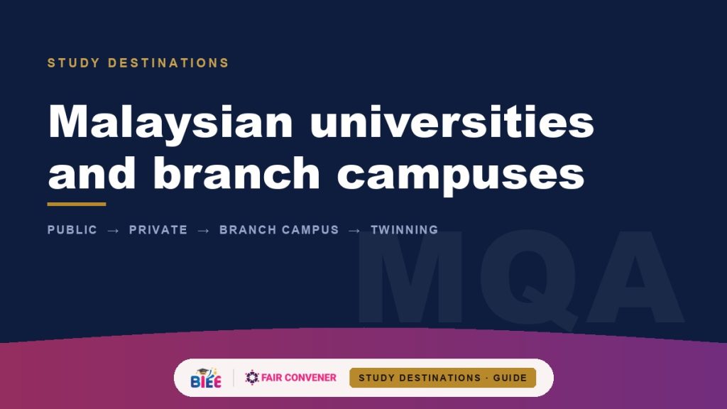 Malaysian universities and international branch campuses