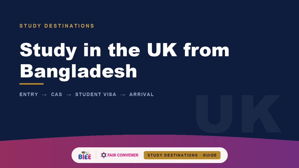 Study in the UK from Bangladesh — entry, CAS, Student visa, arrival